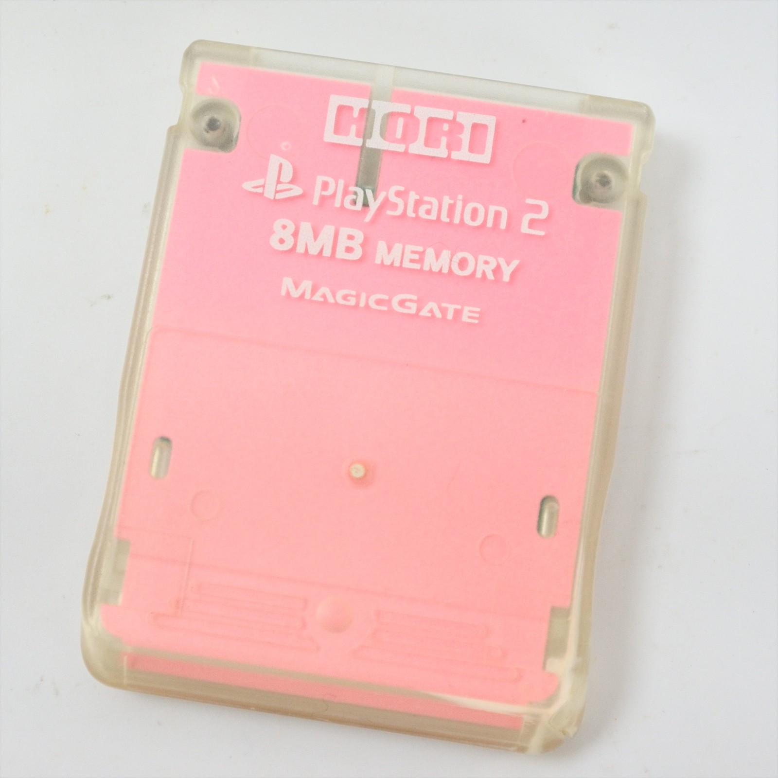 PS2 HORI Memory Card 8MB PINK Playstation 2 Made in Japan 0917