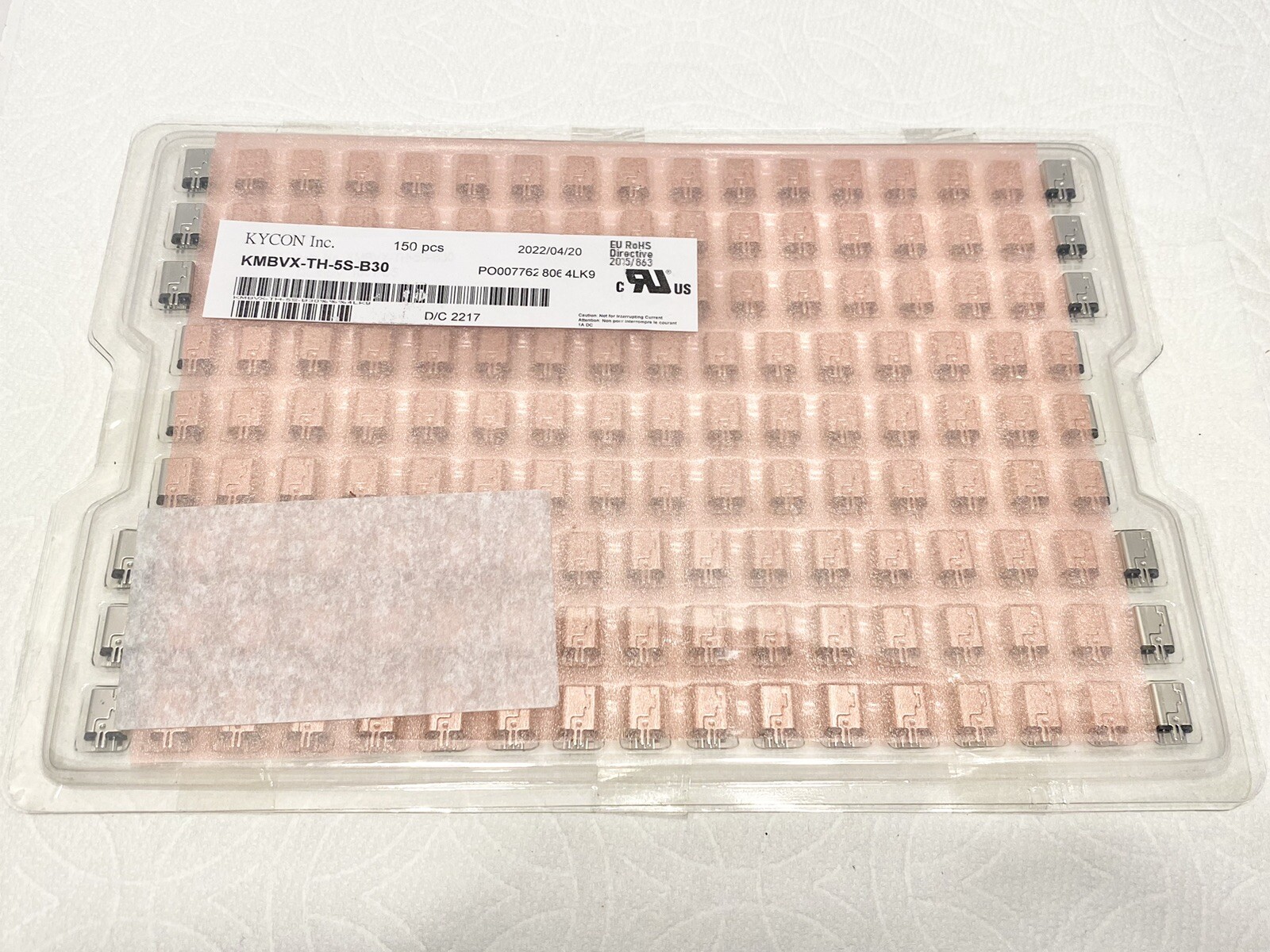 (150 pcs) KYCON Mini USB Type B Connectors KMBVX-TH-5S-B30