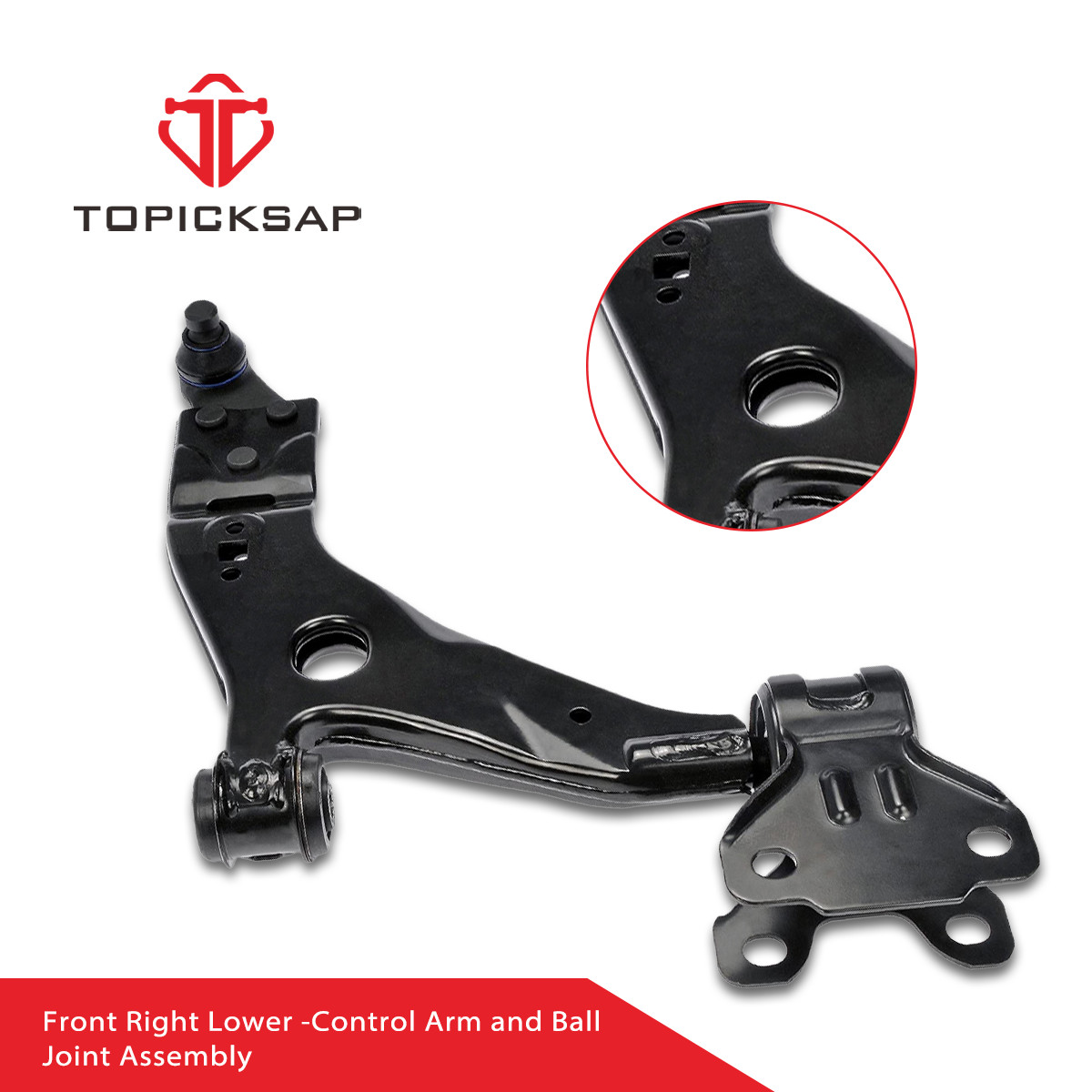 Front Left Right Lower Control Arms with Ball Joints for 2013 - 2019 Ford Escape