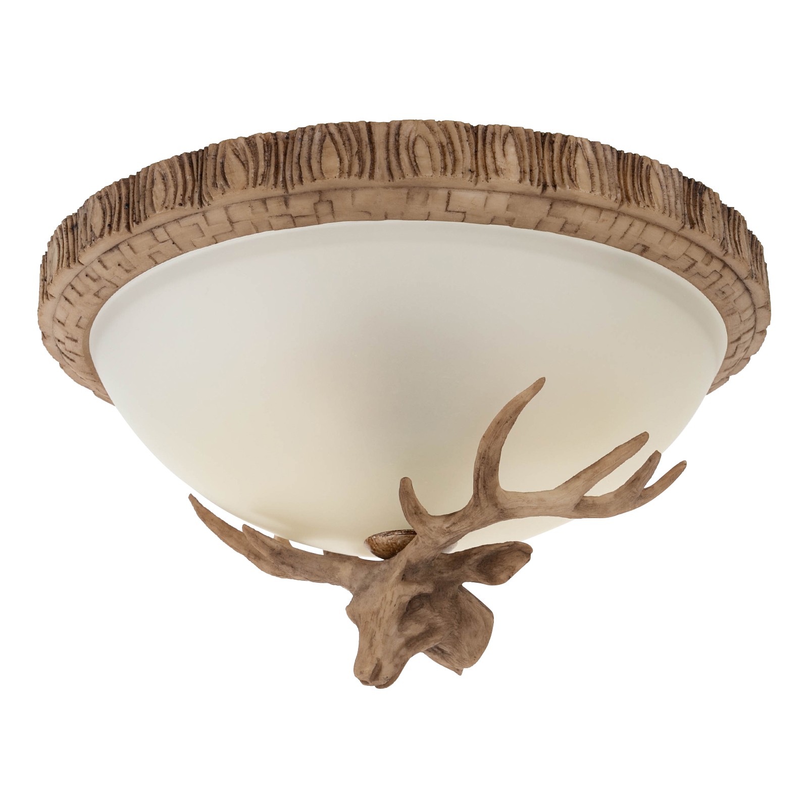 Ceiling Light, Flush Mount Lighting Fixture, 3-Light Ceiling Light Light Brown