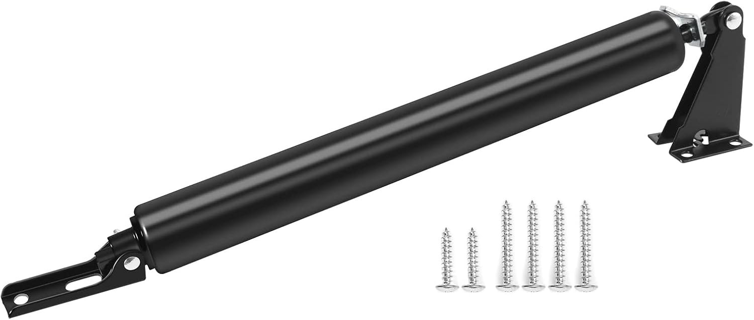 Screen Door Closer Kit - Pneumatic Closer Bracket, Adjustable Speed, Stable Syst