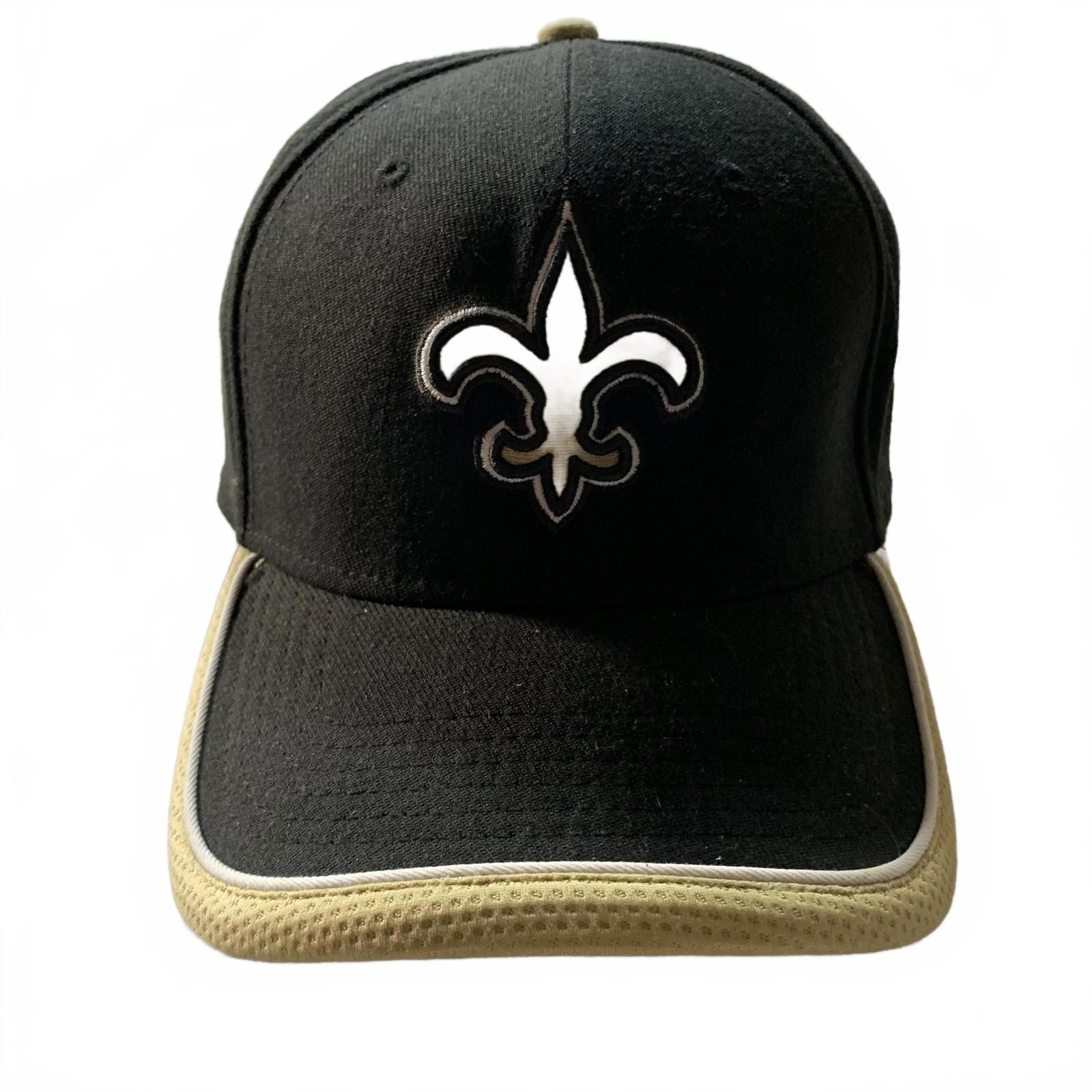 Black and Tan Fleur-de-Lis Baseball Cap NEW