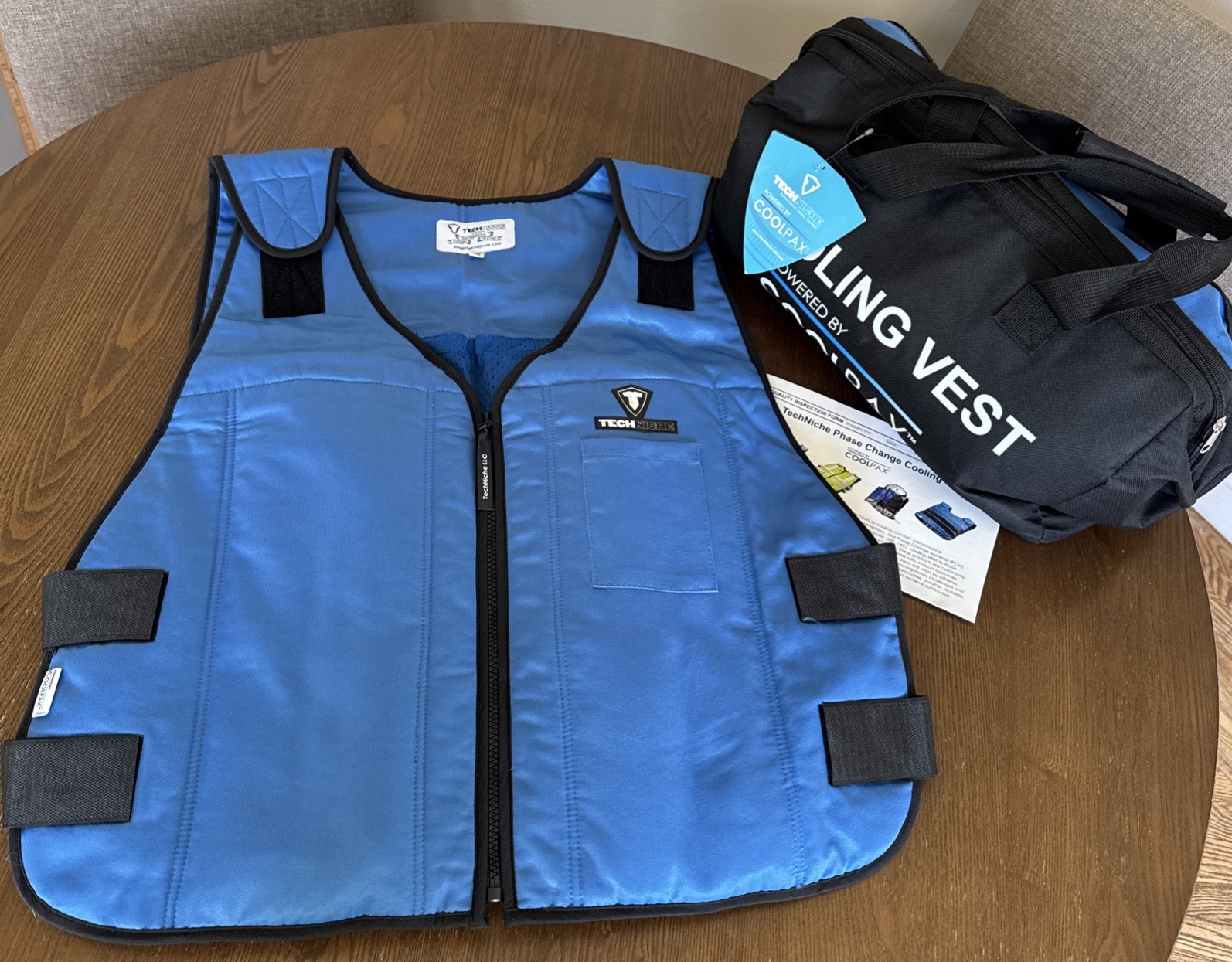 Techniche 6626-N Fire Resistant Cooling Vest Blue Flame Resistant 2XL XXL NEW