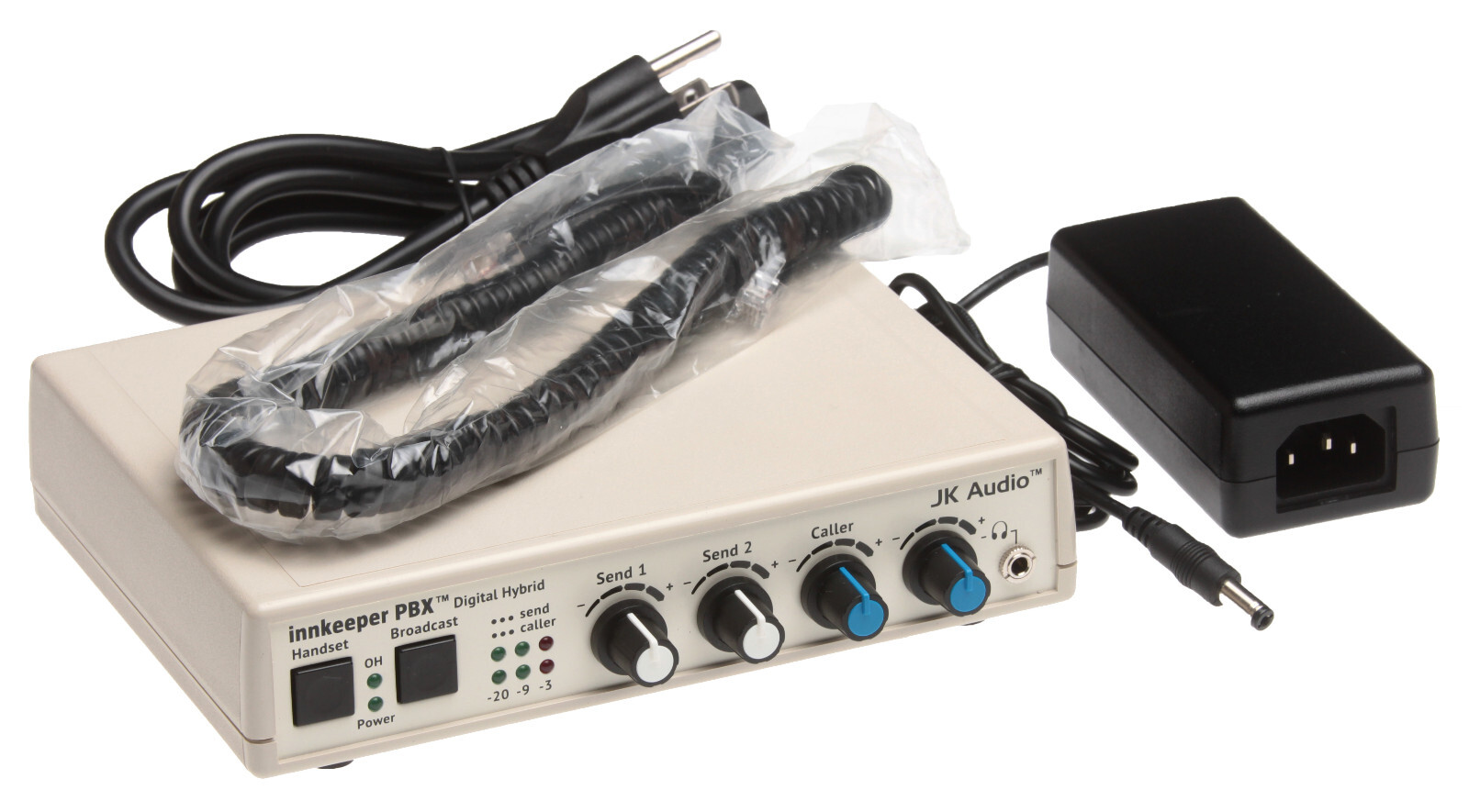 JK Audio Innkeeper PBX Digital Hybrid Broadcast Phone Handset Audio Interface