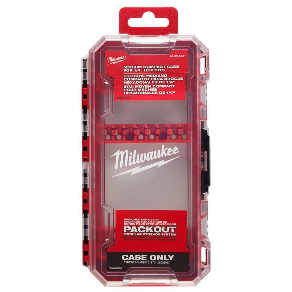 Milwaukee Customizable Medium Compact Case Impact Driver Accessories PACKOUTS