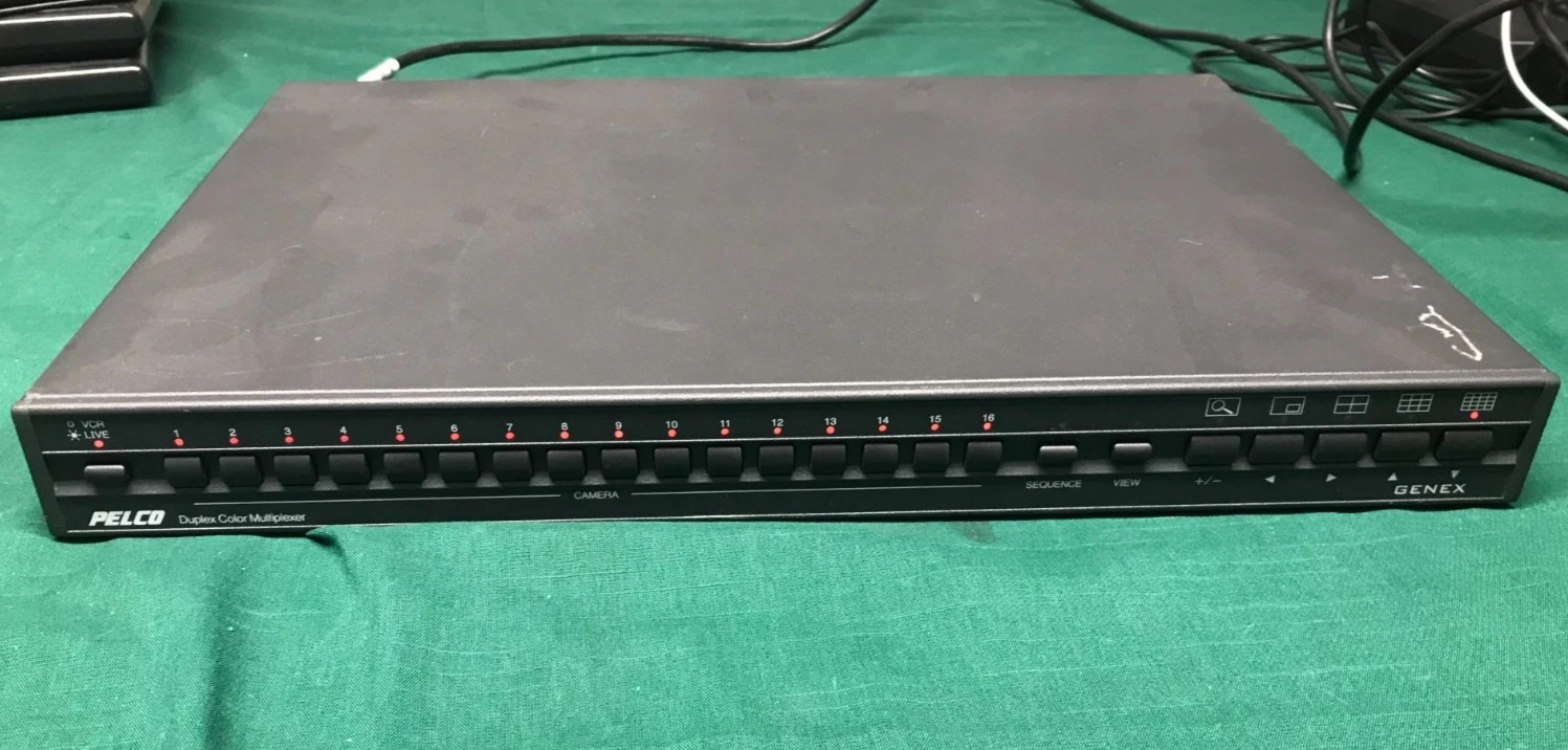 Pelco Genex 16-Channel NTSC Video Duplex Color Multiplexer MX4016CD