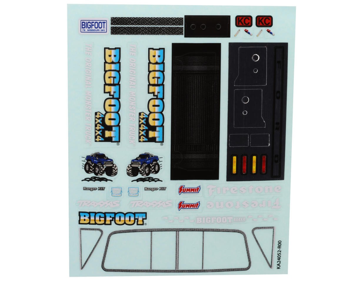 Traxxas TRX-4MT™ Bigfoot® No. 1 Decal Sheet [TRA9844]