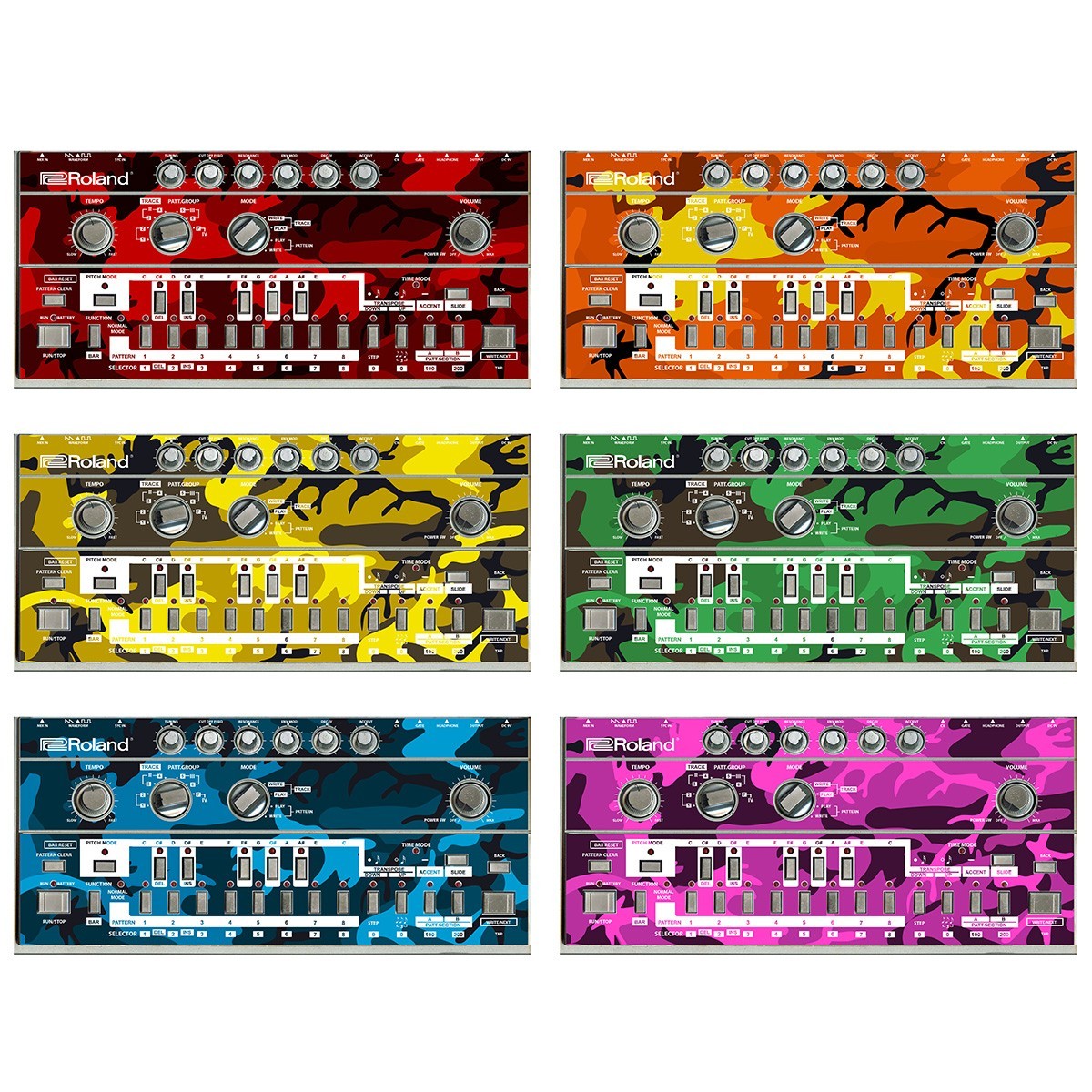 Roland TB-303 Skin | 6 Camo Designs | Protective Decal | StyleFlip