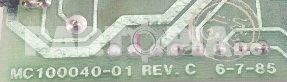 Westronics, MC100040-01 Rev C, Pcb Circuit Board Range Card