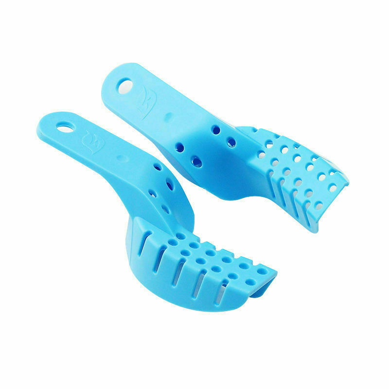 10 Pcs Dental Impression Tray Trays Plastic 5 Sizes Autoclavable Upper & Lower
