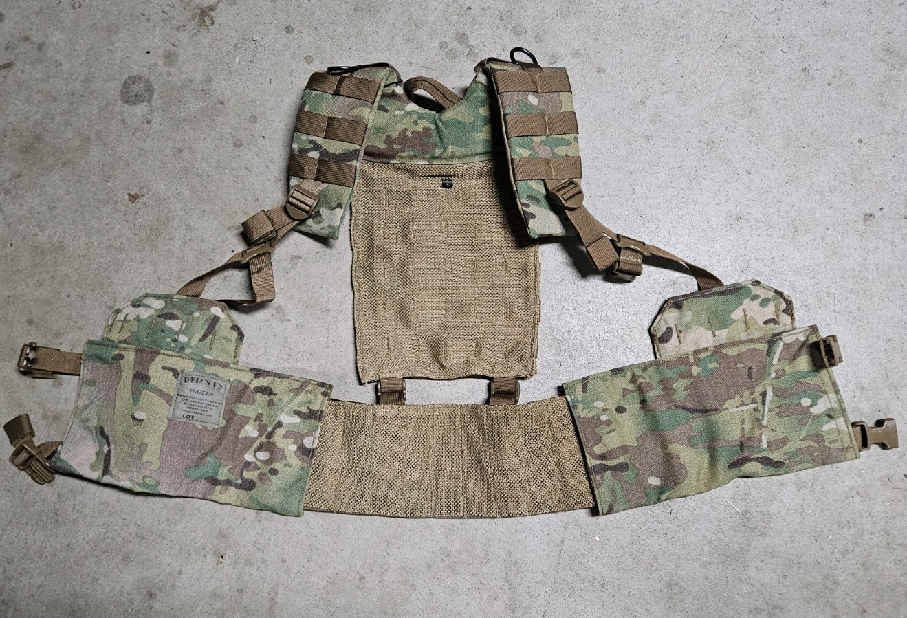 DFLCS H-Gear V2 Size Large LBE Multicam