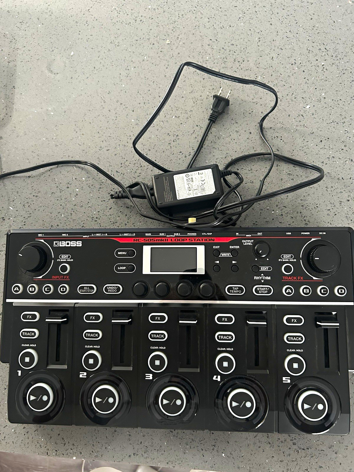 BOSS RC-505mkII Loop Station 5-Track Tabletop Digital Looper w/ Power Adapter