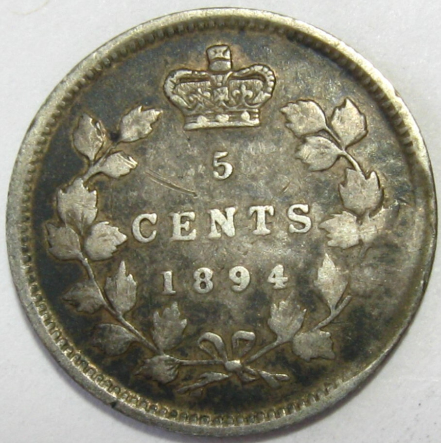 1894 Canada 5c Cents - #6357-34