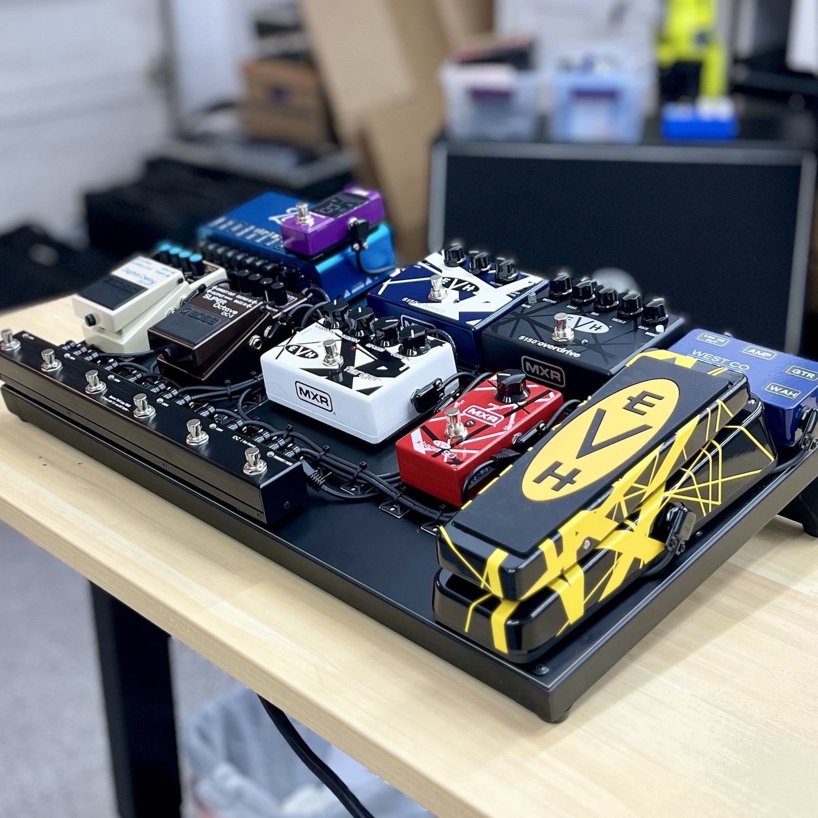 MXR EVH Boss Tribute Pedalboard - Completely Wired And Turnkey! FREE SHIPPING