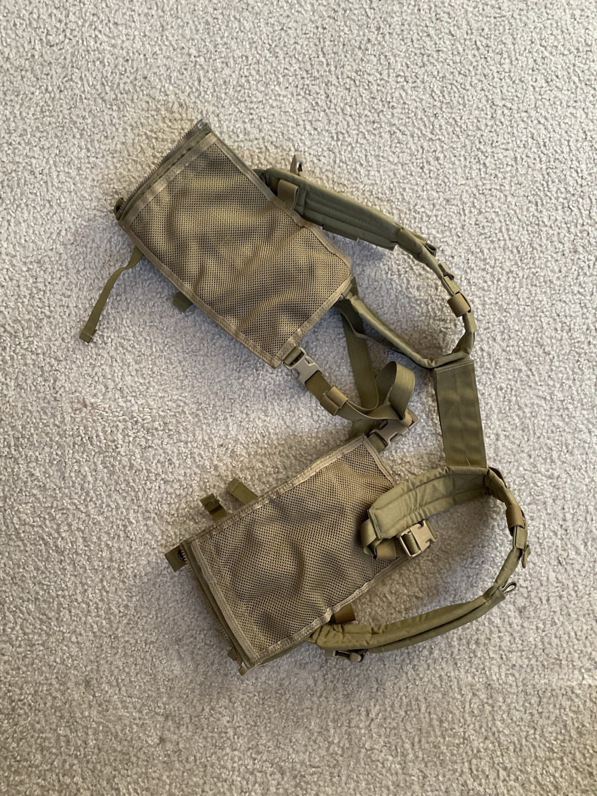 eagle industries multi purpose chest rig split design mpcr khaki mollee v2