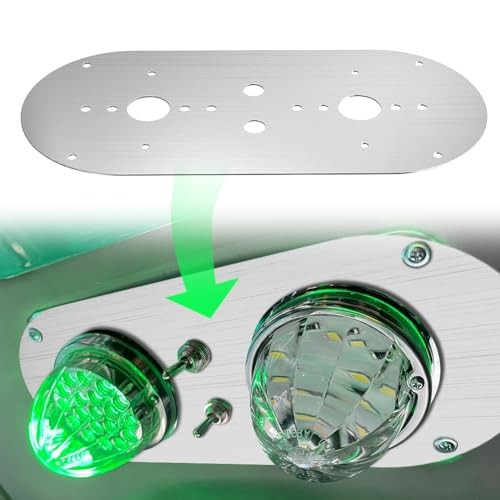 Watermelon Light Mounting Plate Silver Door Watermelon Plate Light 1PC silver