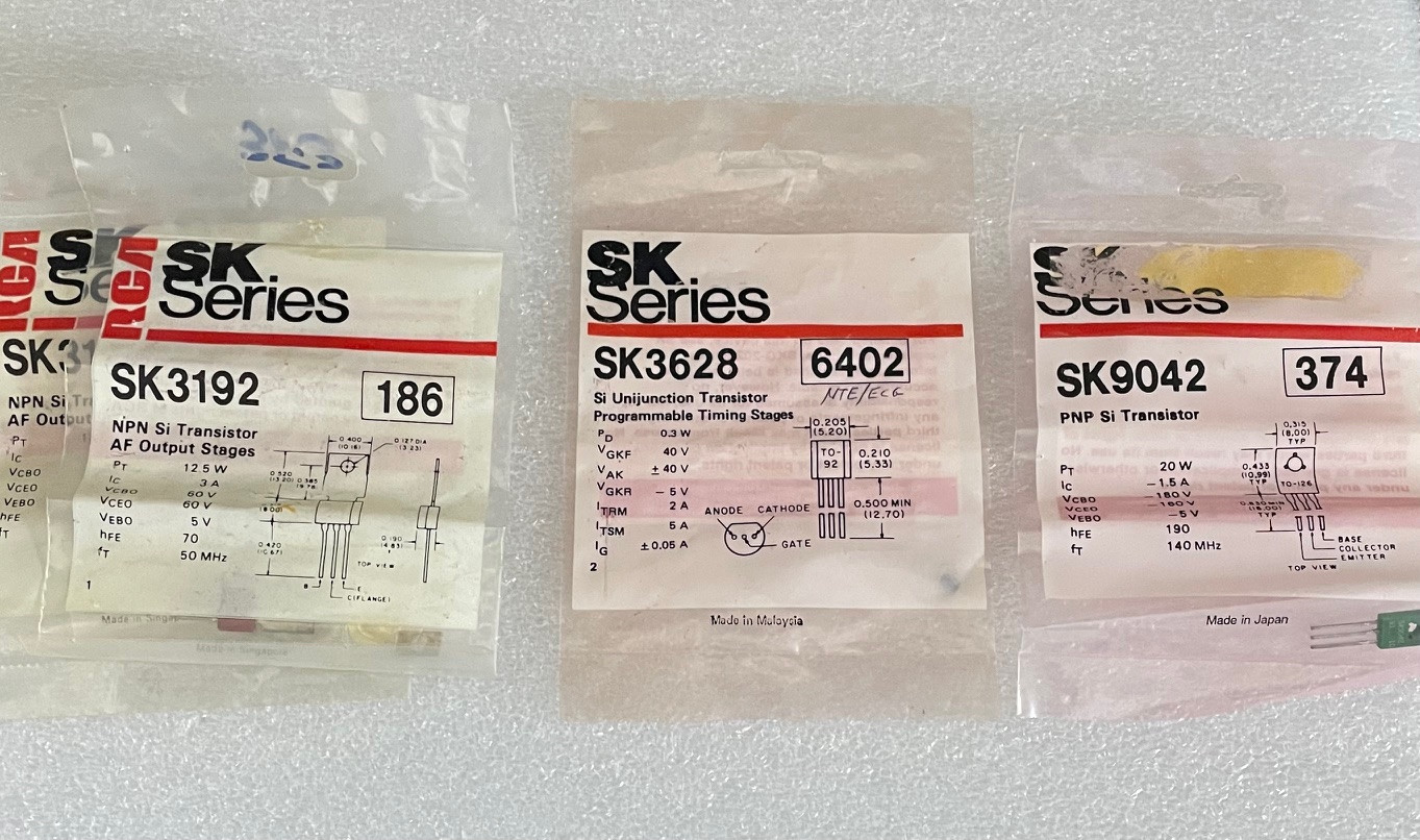 RCA SK Series  Transistor **NOS