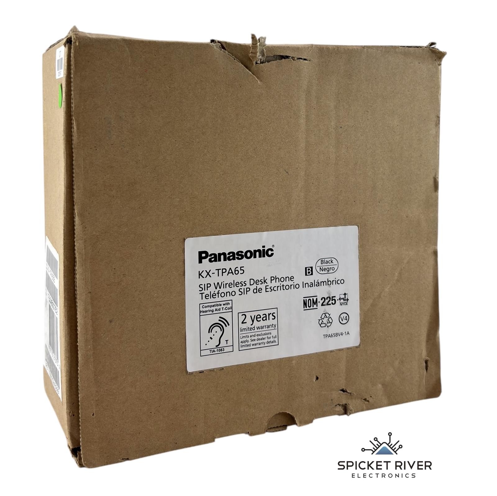 NEW - Open Box Panasonic KX-TPA65 SIP Wireless Desktop Business Phone Color LCD