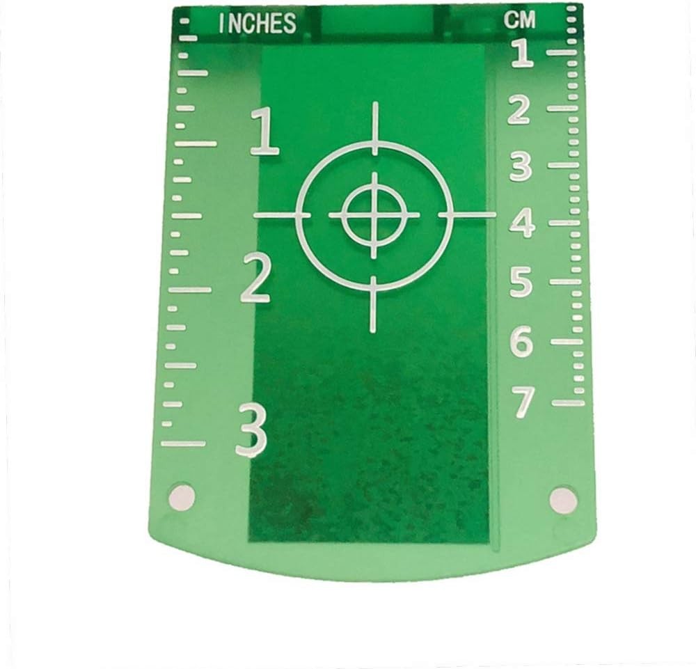 Laser Targets, 2 Pack Magnetic Floor Laser Targets Card Plate for Green Beam