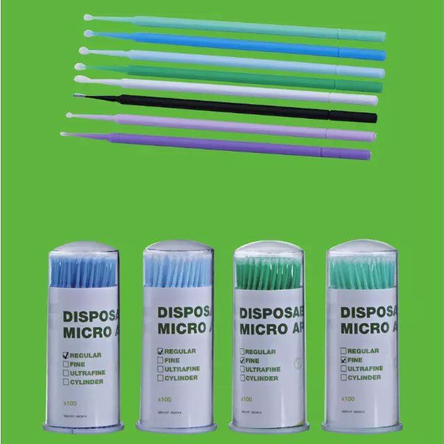 Dental Micro Brush Disposable Swab Tooth Applicators Small Medium Large