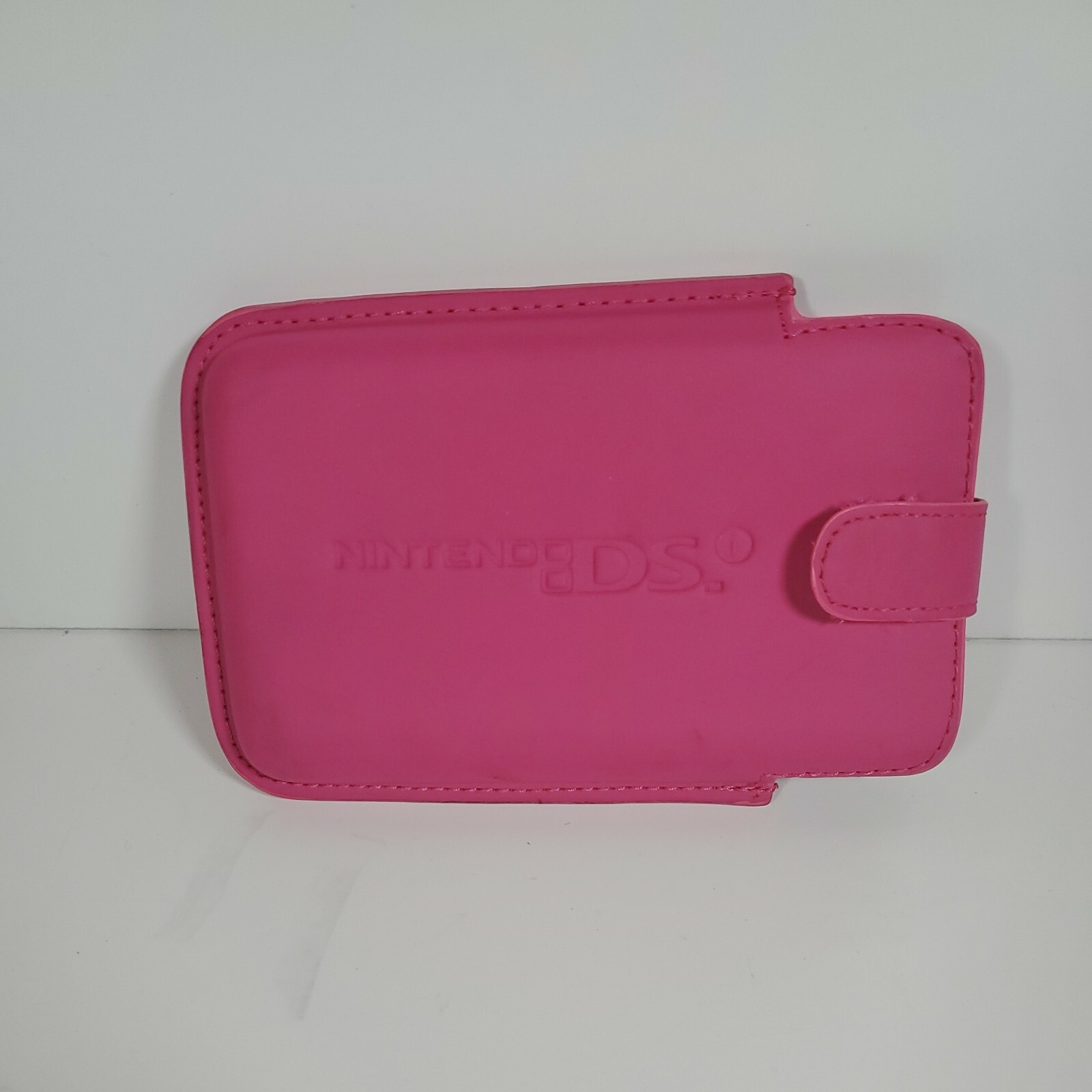 Nintendo DS Pink Case Hook and Loop Latch Leather-Like Material