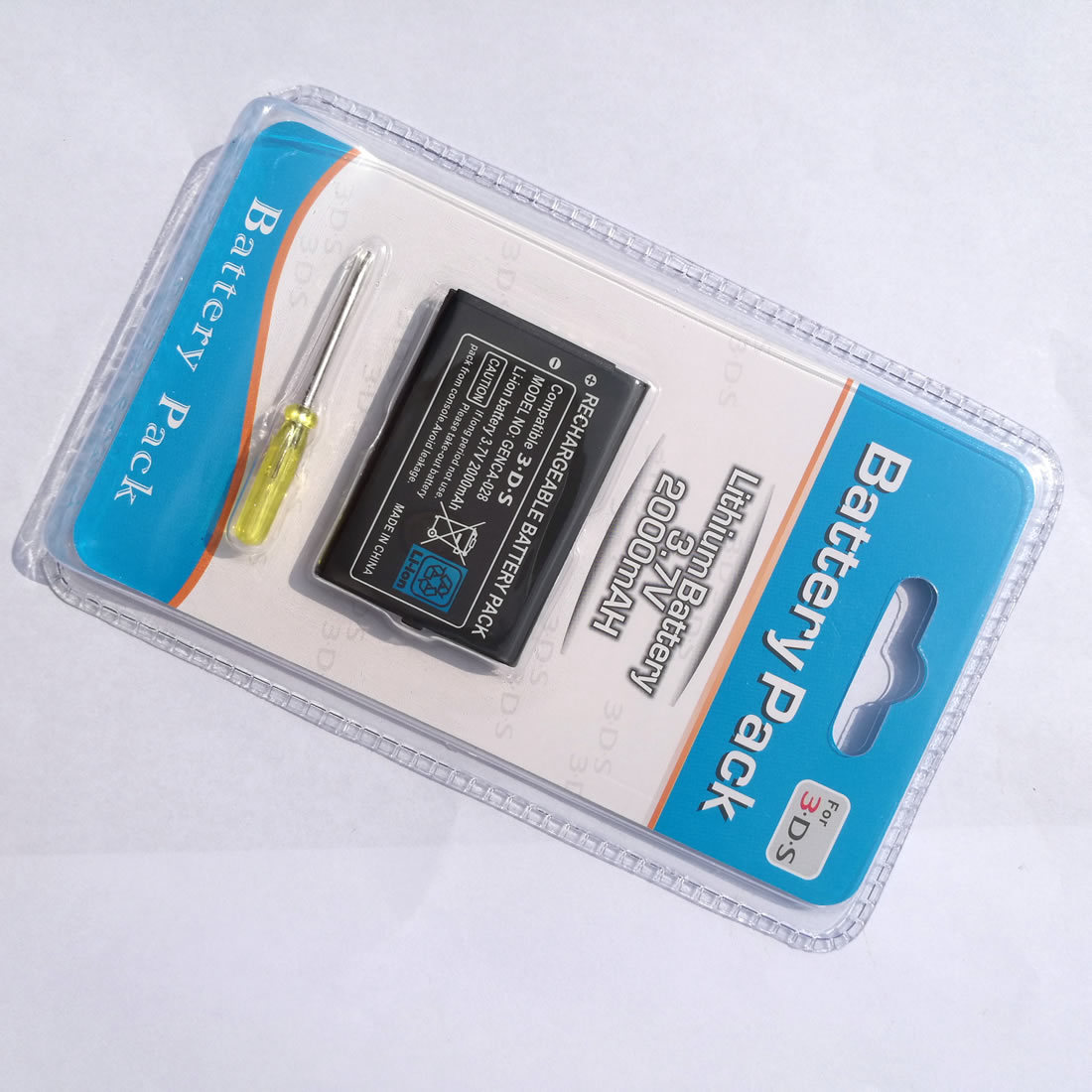 Two(2) 2000mAh 3.7V Rechargeable Battery for Nintendo 3DS 2DS CTR-003 CTR-001