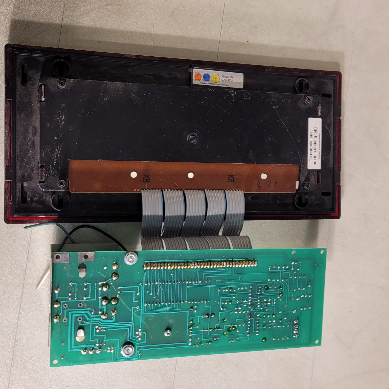 Telecor DCLK Digital Clock Rev 6 Circuit Board Screen