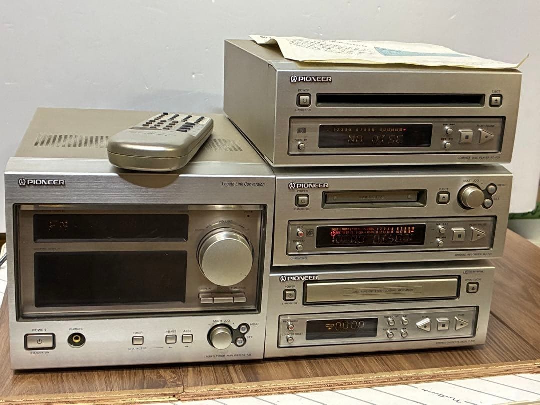 Pioneer PD-F21 MJ-F21 T-F21 SX-F21 Mini Component Stereo System Junk Japan