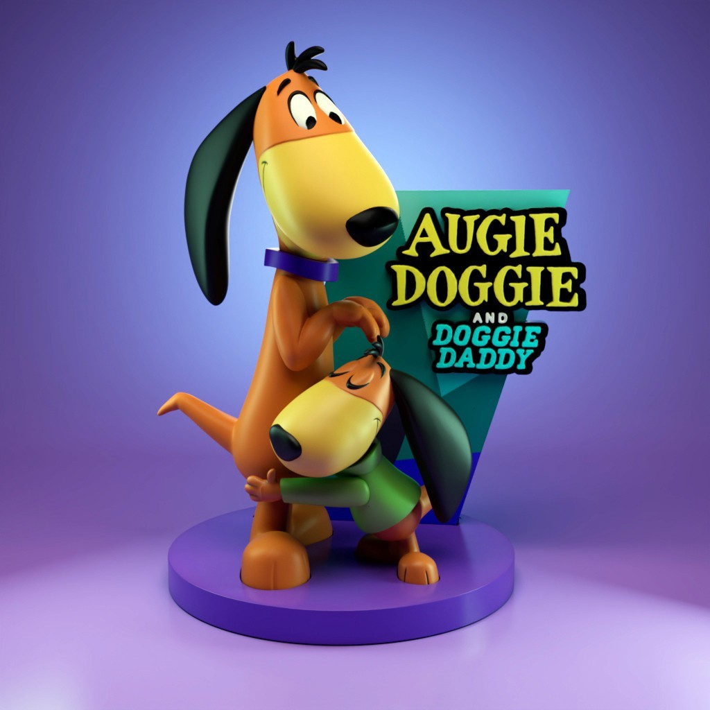 UNPAINTED Augie Doggy Diorama 3d Printed Model Kit UW