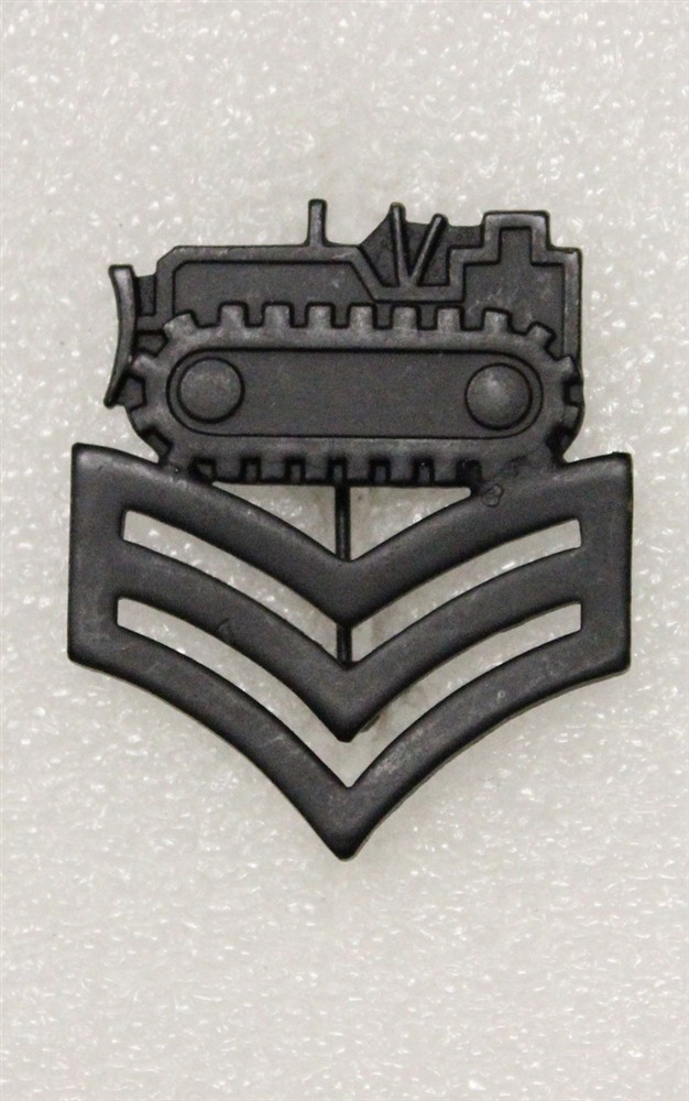 Cap Badge 757: U.S. Navy PO-1, Equipment Operator - p/b, nhm, subdued