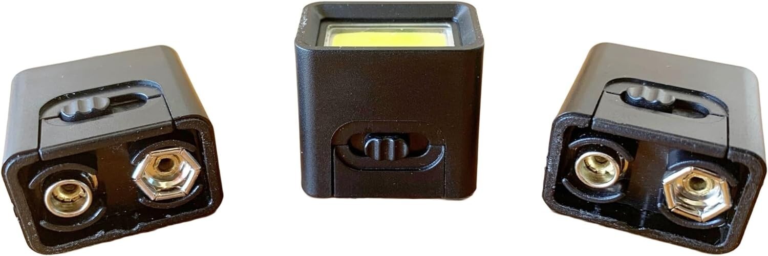 3PCS LED Handheld Mini Flashlight 9 Volt Bright Torch Camping Bicycle Riding
