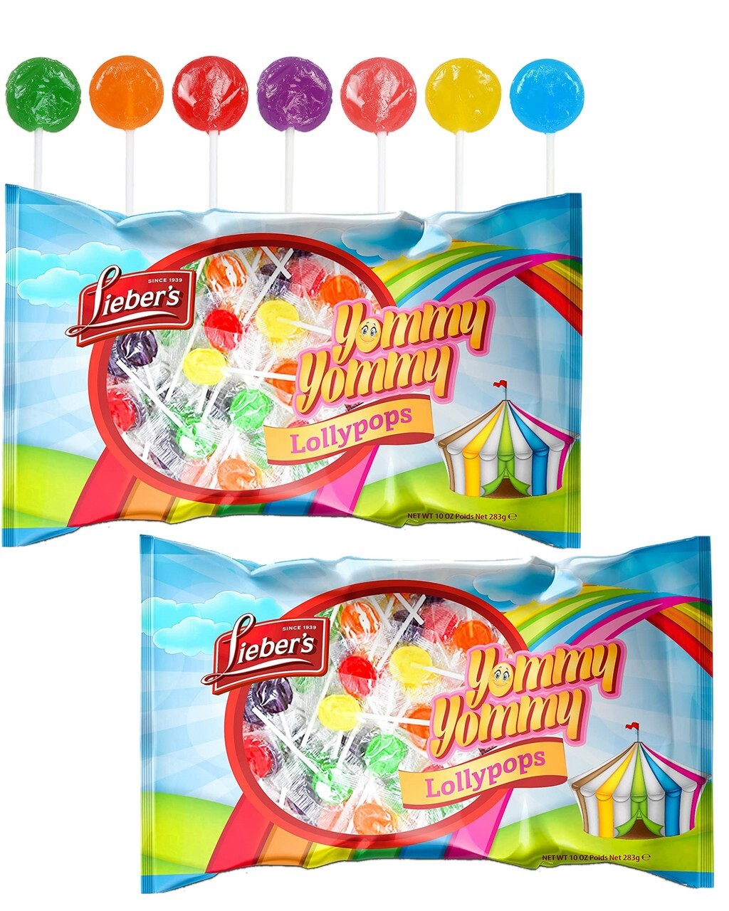 Candy Lollipops, Bulk Lolly Pops Individually Wrapped, Loli Sucer for kids (2 PK