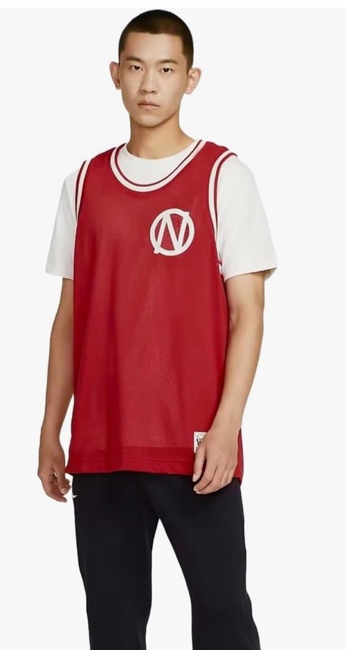 Size M- Nike Dri-FIT Men's Premium Basketball Loose Fit Jersey, Red.