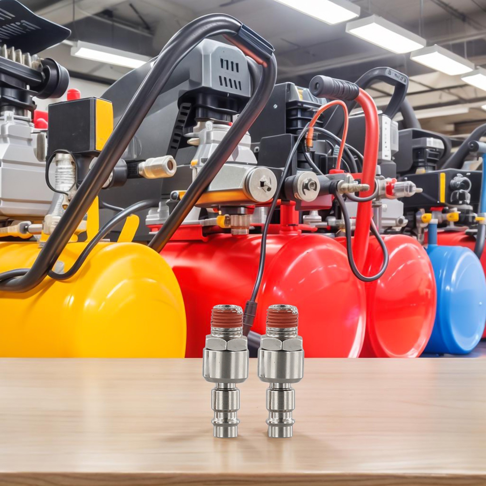 Professional Grade Pneumatic Quick Connectors Set for Air Hoses with Rotation