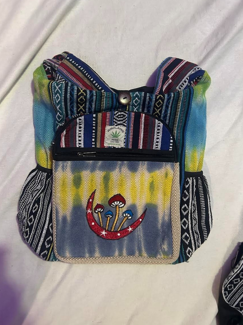 hemp patchwork  shoulder bag
