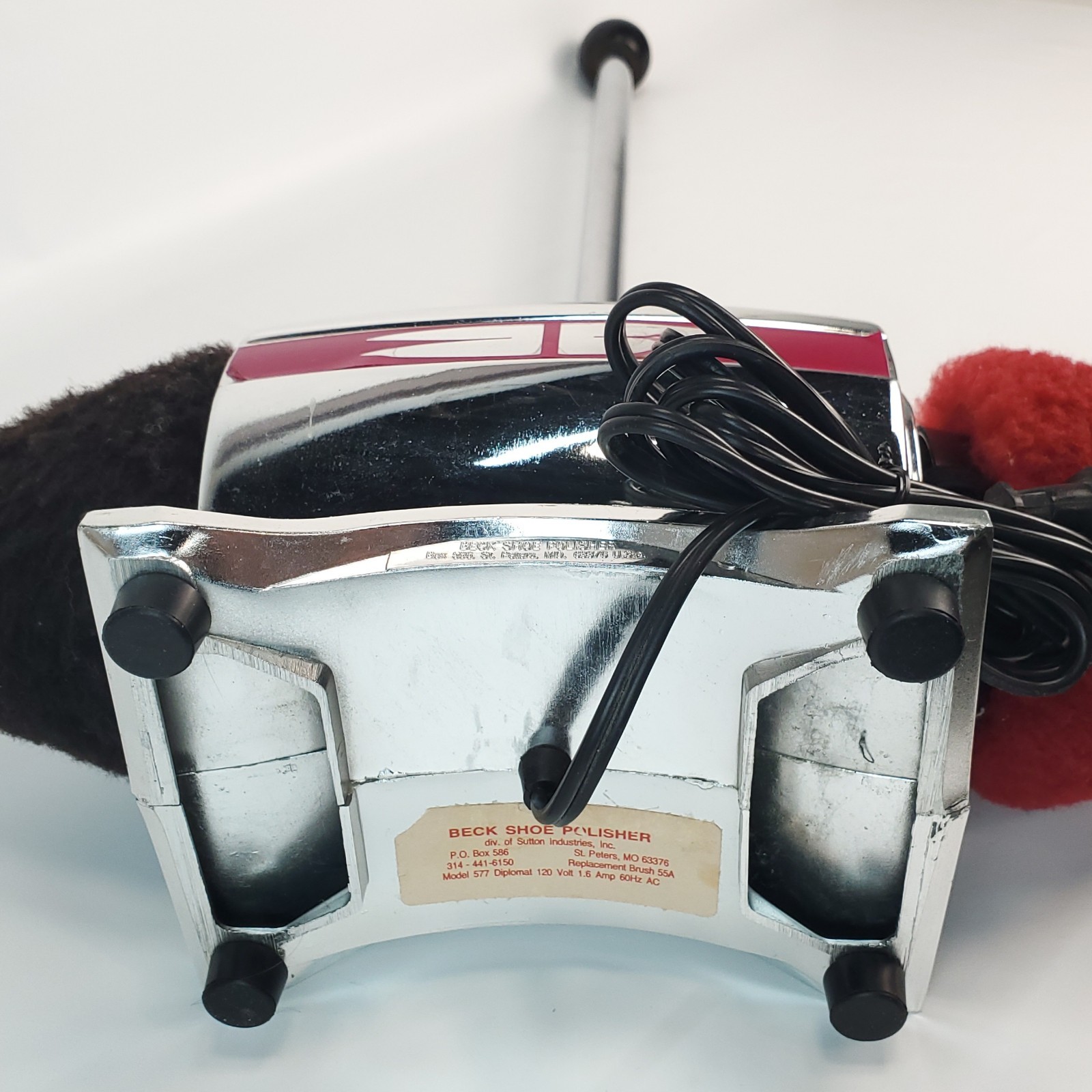 Beck Shoe Polisher Diplomat 577 - 120 Volt Machine W/Handle US MADE