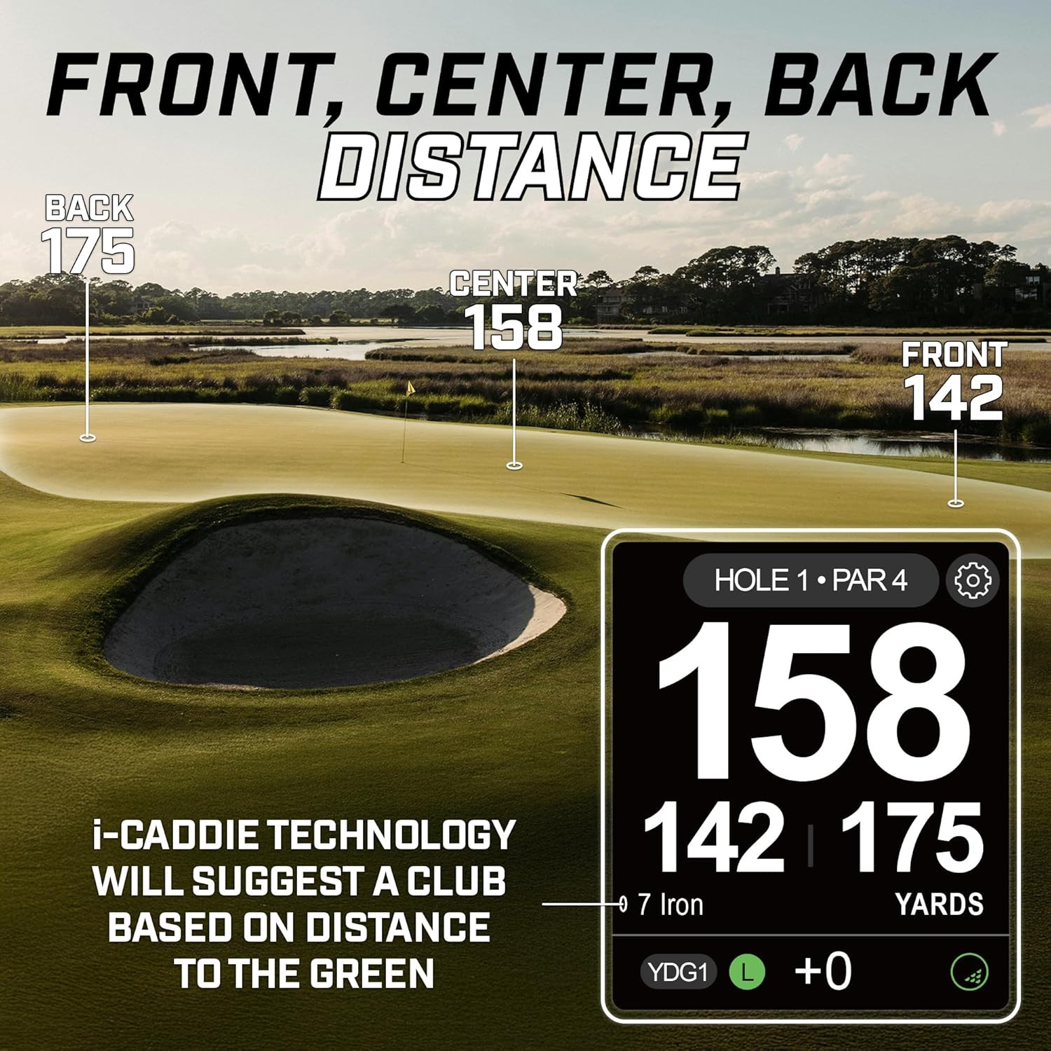 Swami Golf GPS Rangefinder - Color Display & Scorekeeper