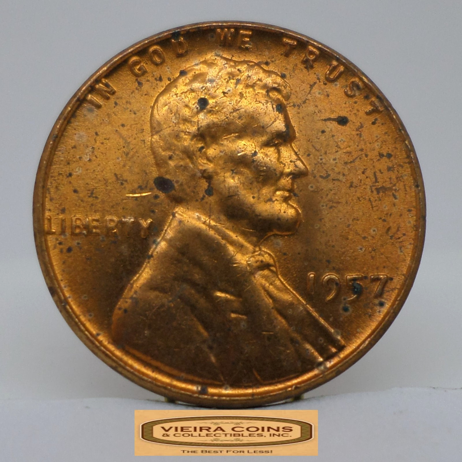 1957 Lincoln Wheat Cent, High Grade - #C48753NQ
