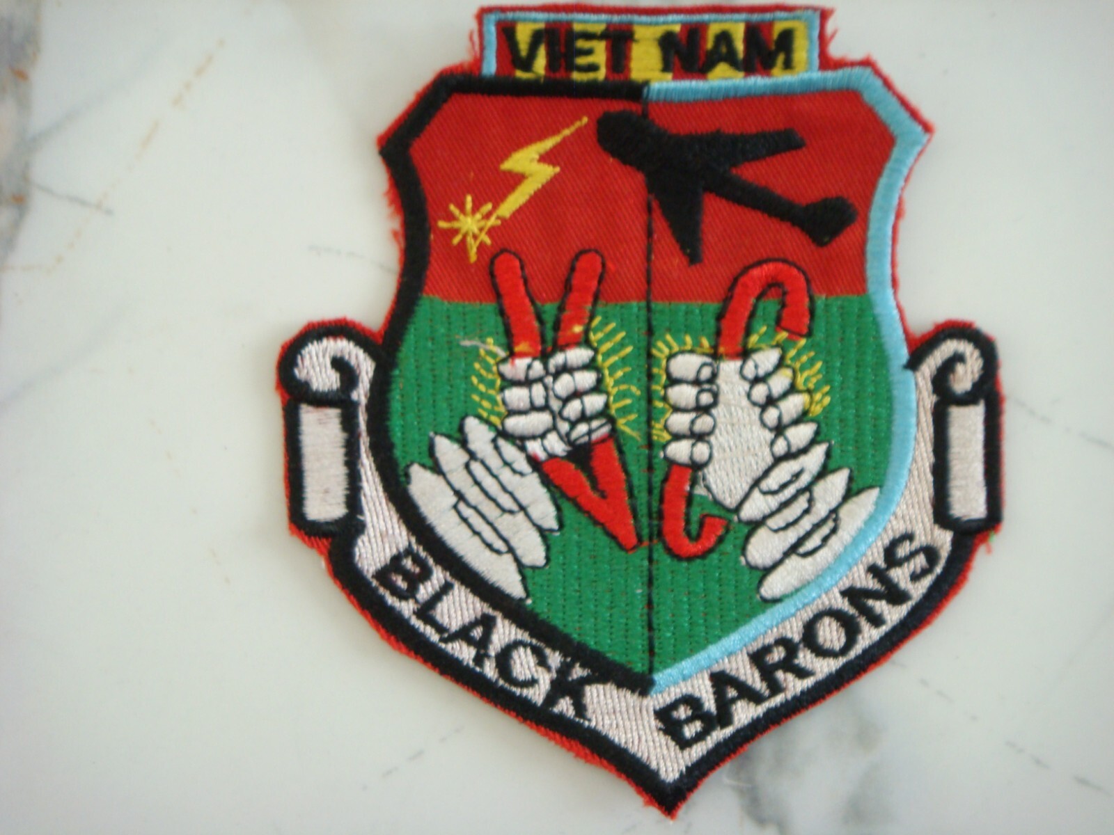 USAF 4133rd BOMB WINGS " BLACK BARONS ",  VIETNAM WAR PATCH