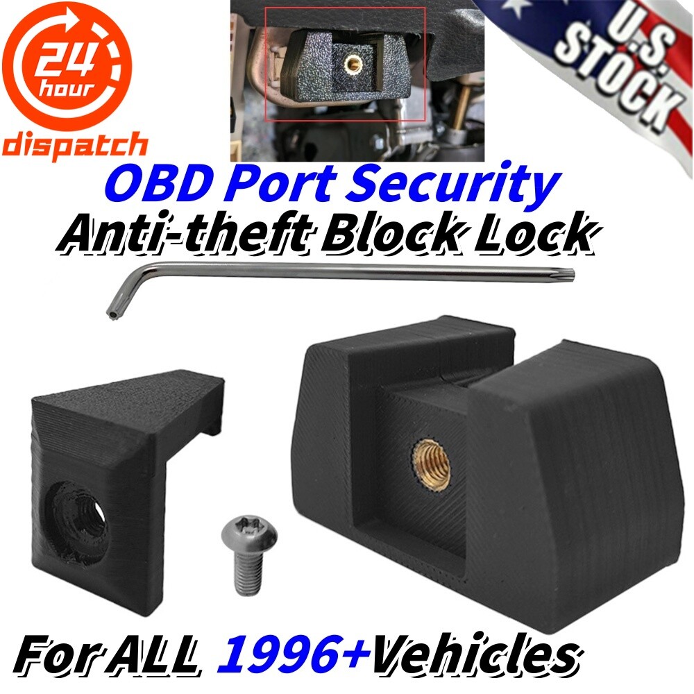 For ALL 1996 & newer vehicles OBD Port Security Anti-theft Lock with OBD II port