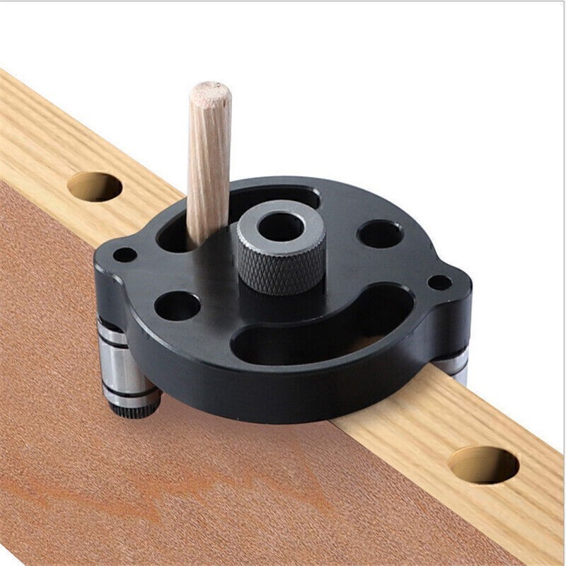 Handheld Woodworking Edge Straight Hole Puncher Drilling Locator Carpentry Tools