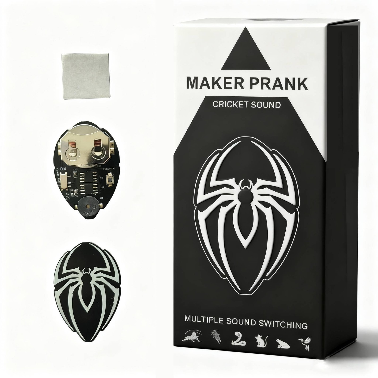 Culimery Cricket Noise Maker Prank - Hidden 3 PC, Black
