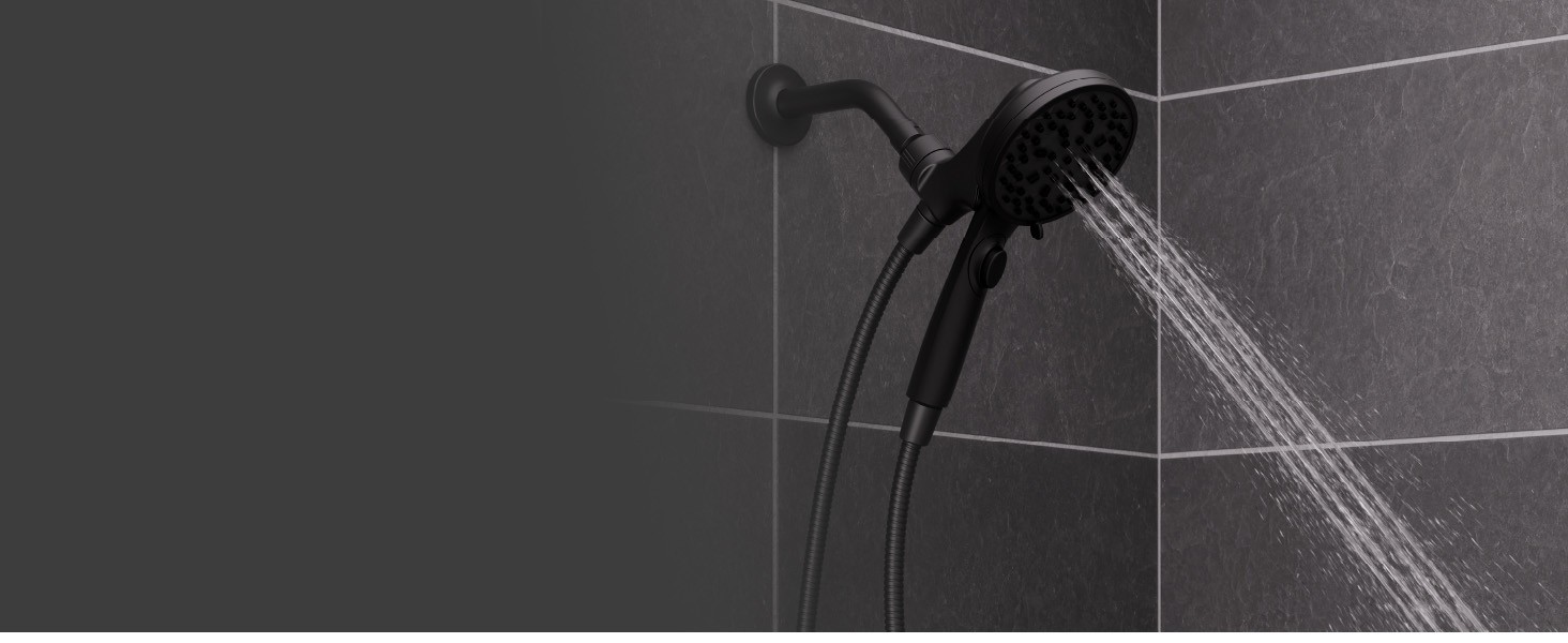 HydroFuse Handheld Shower Head with Magnetic Docking 6-Function High Pressure