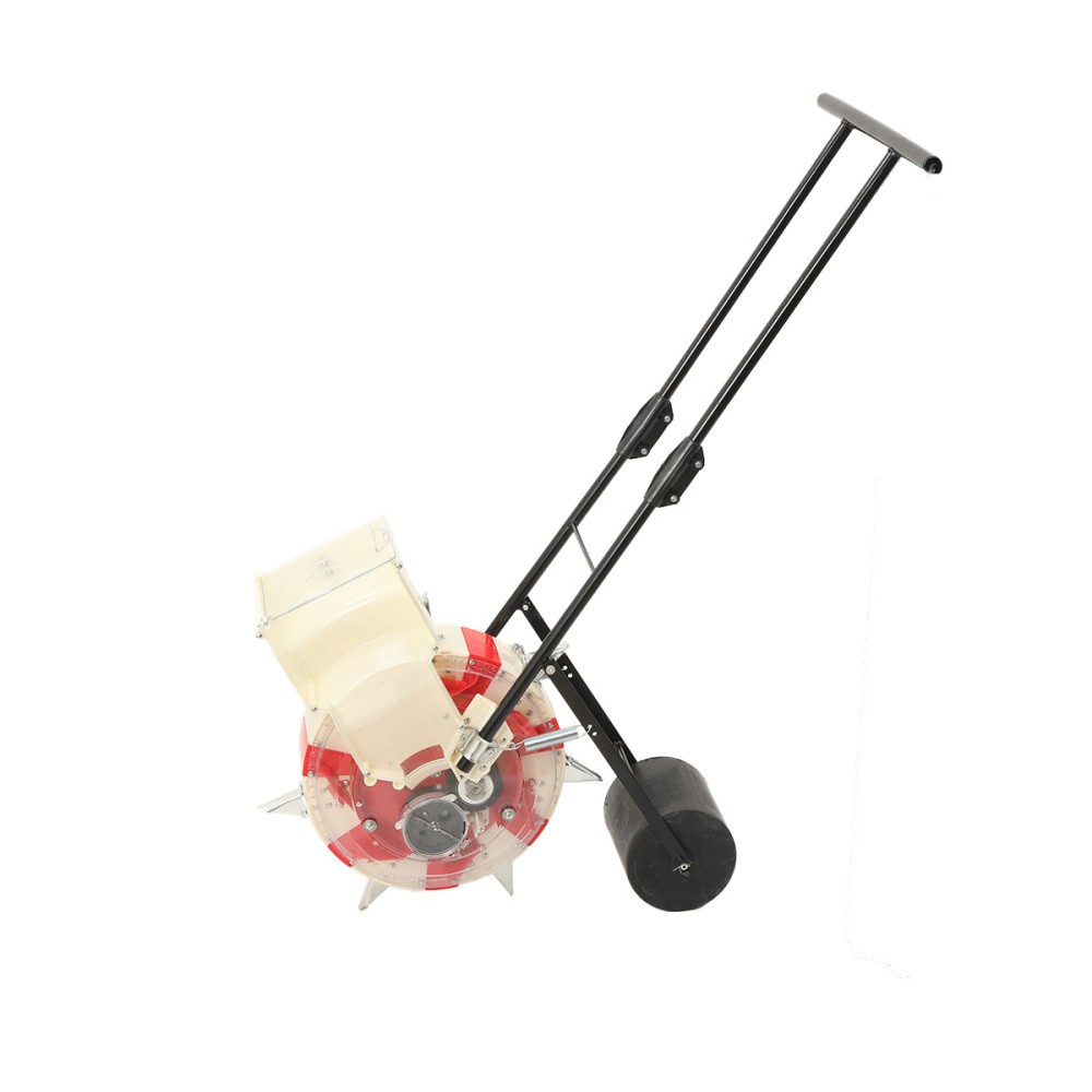 Manual Seeding Machine 7-Nozzles Seeder Planter Hand-push Garden Seeder Armrest