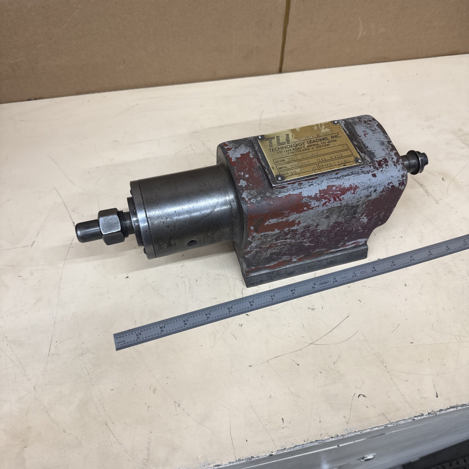 Technology Leaders Precision Grinding Spindle 401 250200 With Dovetail Base