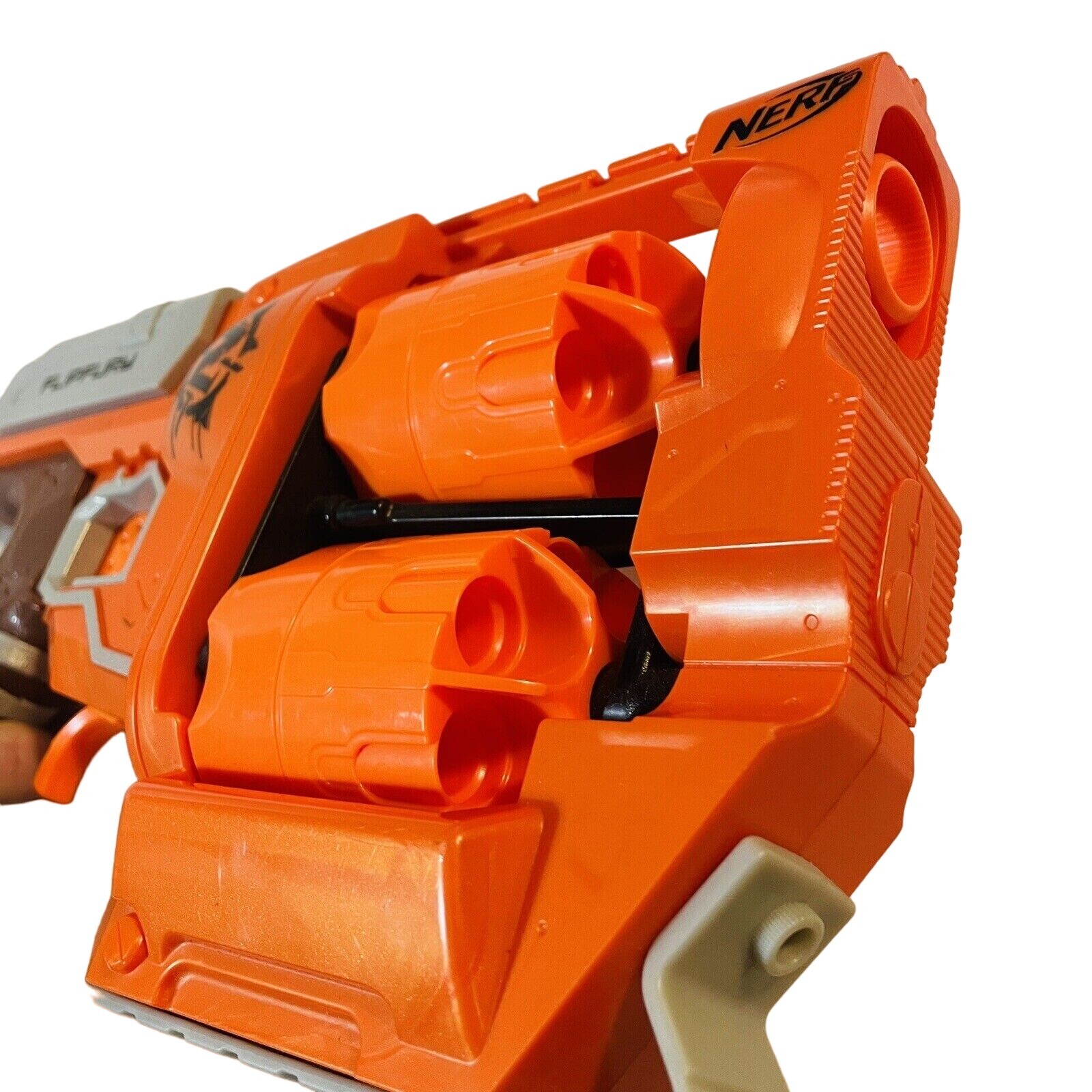 Nerf Elite Flipflurry Nerf Zombie Strike Hasbro 12 round Slam Blaster