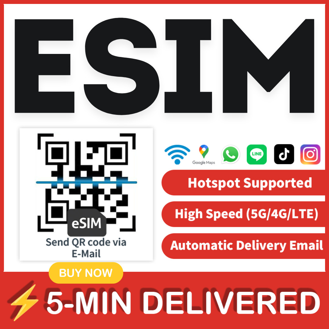 [eSIM] Esim card Japan Korea Singapore Malaysia Thailand HongKong Vietnam etc...