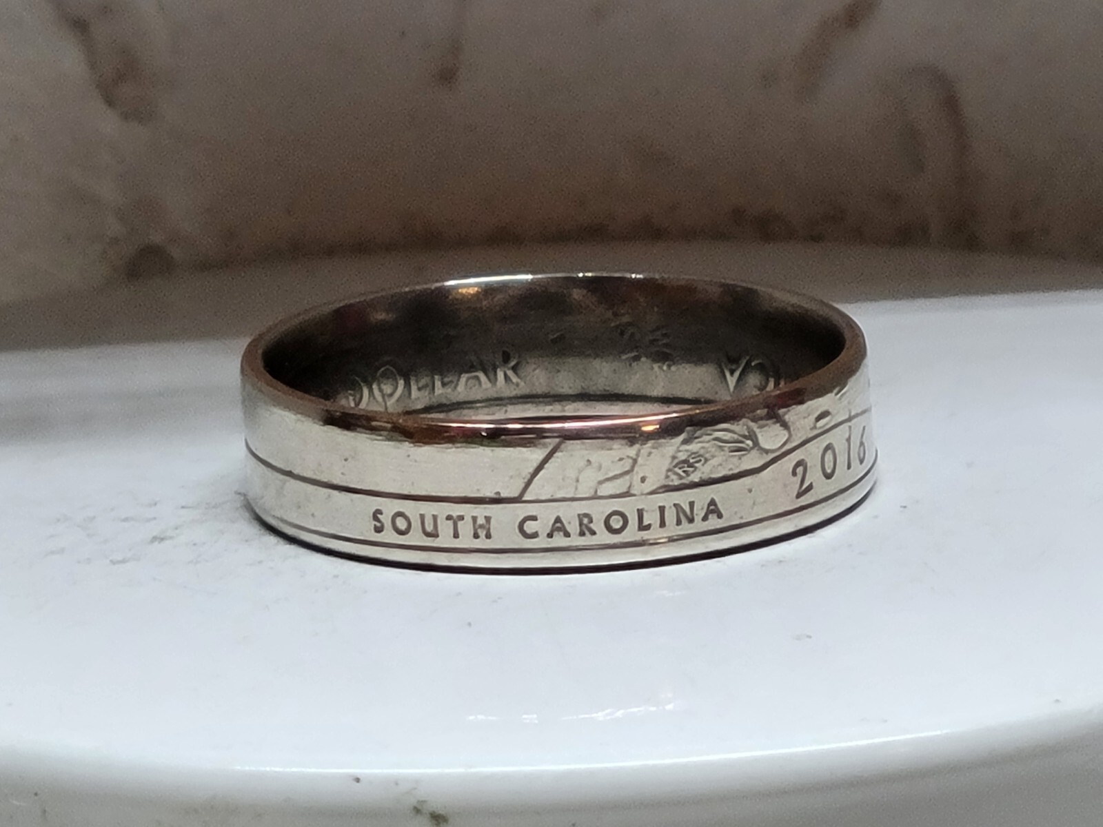 FORT MOULTRIE, SC. - Size 9 State Quarter Coin Ring