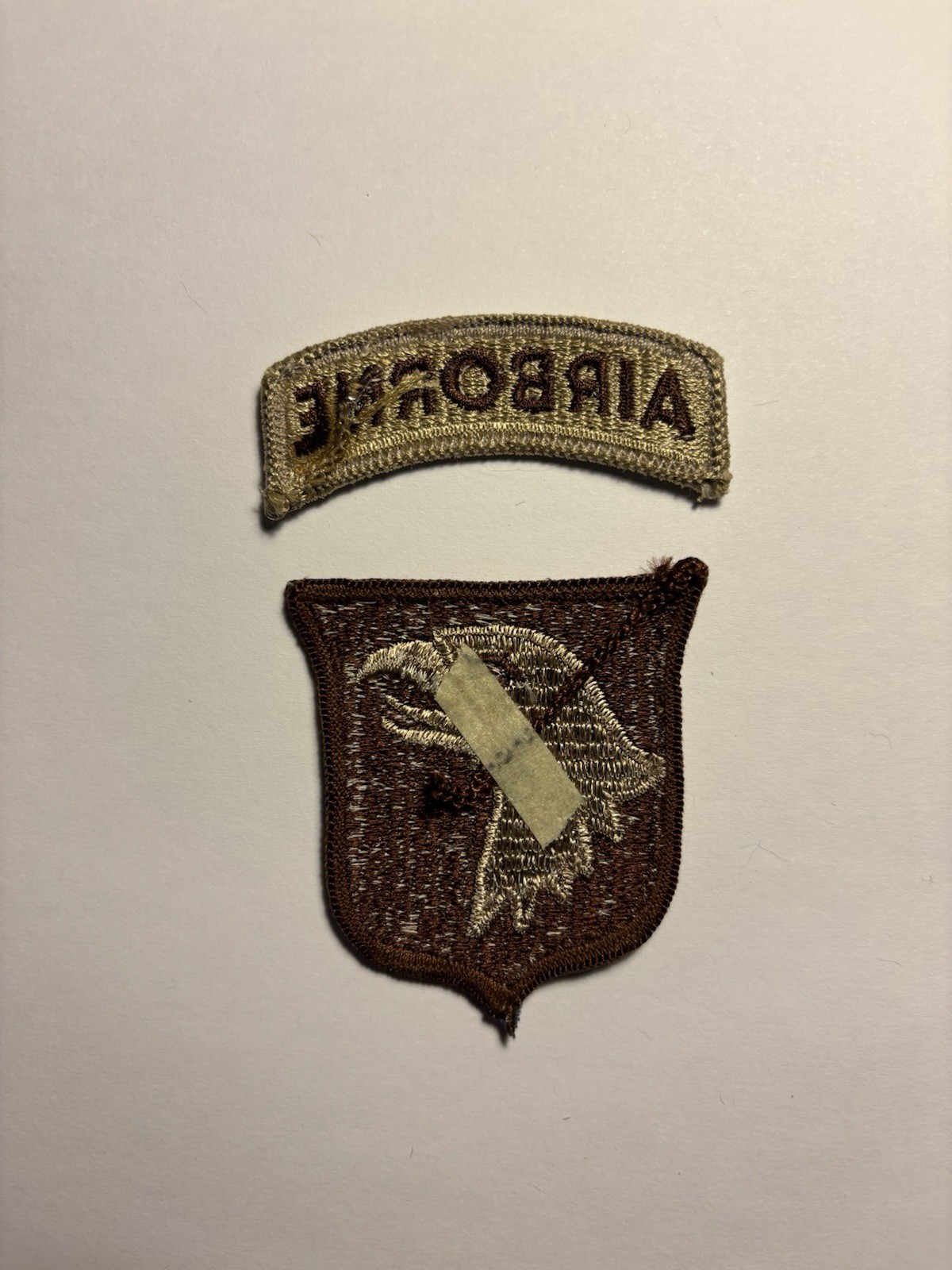 101st Airborne Division with Tab U.S. Army Patch - Reversed Combat Patch DBDU