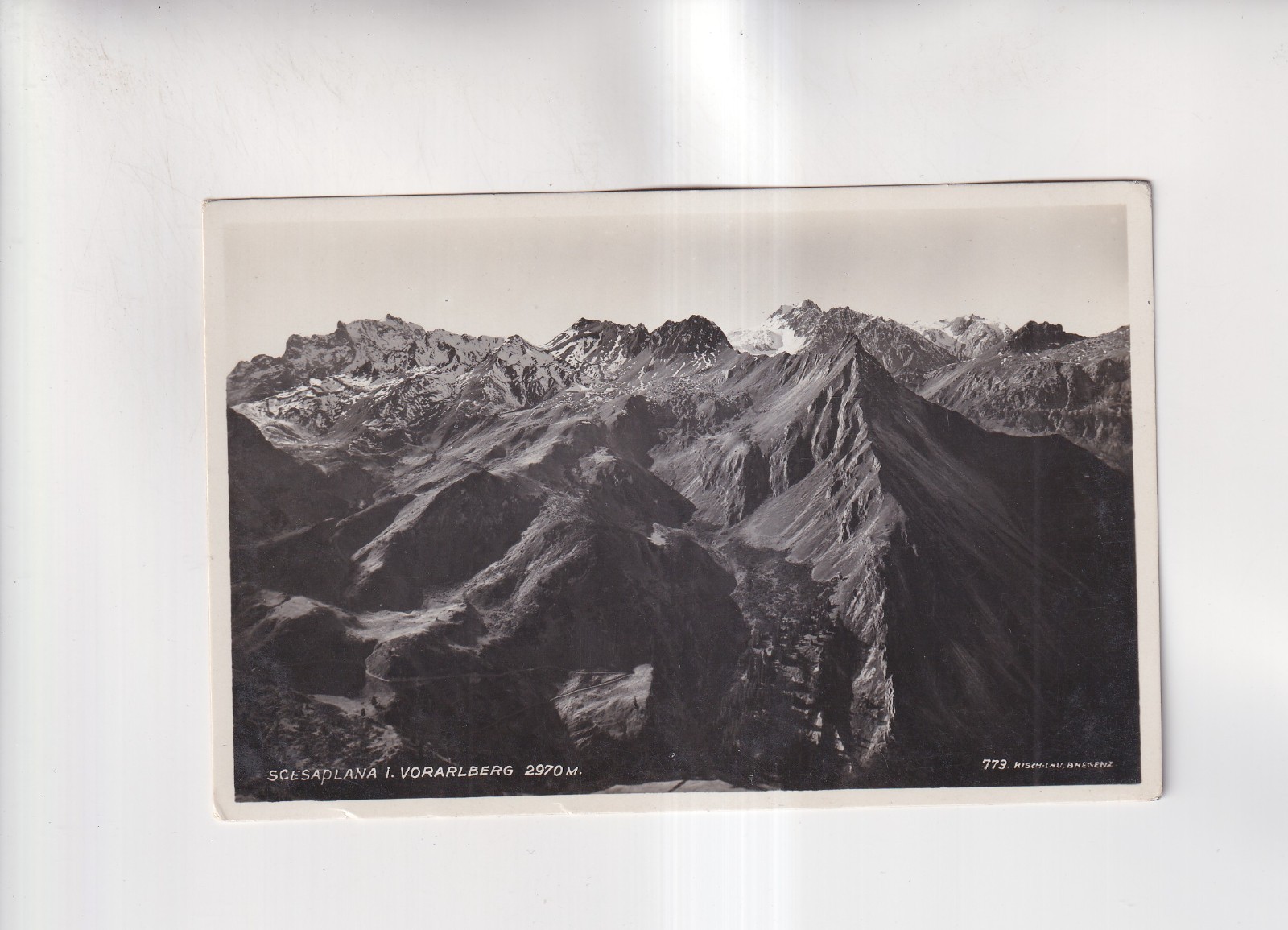 F6219) Postcard, SCESAPLANA Vorarlberg 2970m - old